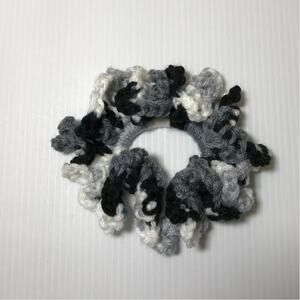 NWT Multicolor Handmade Crocheted Hair Scrunchie
